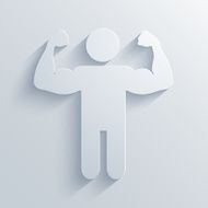 Vector Muscled Body background Eps10 N2