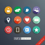 Universal Flat icon set for Web and Mobile N2