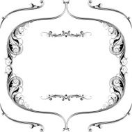 Black sign frame