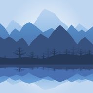 Mountain silhouette N2