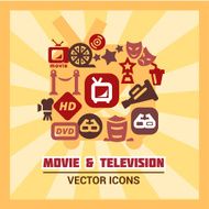 colorful cinema icons