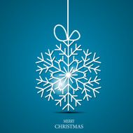 Christmas Snowflakes Background Vector Illustration N73