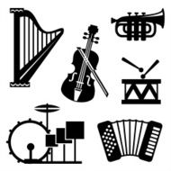 musical tools icons