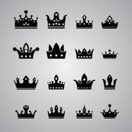 set of different crowns
