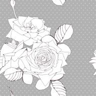 Decorative background with roses flowers N2