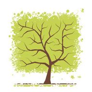 Four seasons - spring summer autumn winter Art tree