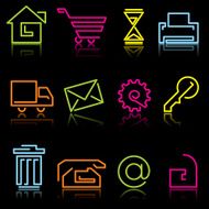 icons luminous lines N2