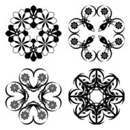 set of floral ornaments N2