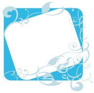 blue floral frame N5