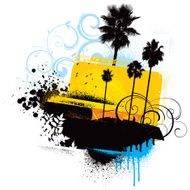 Summer montage background