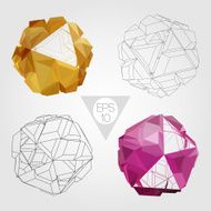 Abstract 3D sphere Vector set N2