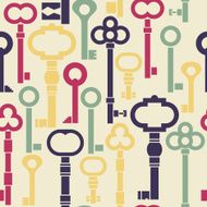 Colorful keys simple seamless pattern N3