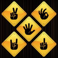 Yellow Signs - Hands N3