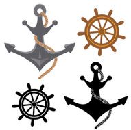 Anchor and steering wheel