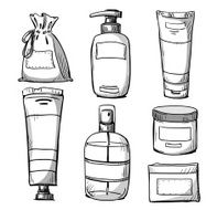Packaging design Cosmetics packaging Vector illustration N2