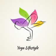 Beautiful Woman Doing Yoga N22