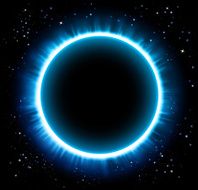 Black hole abstract space background