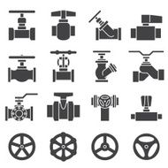 Valve and Taps icon set N2