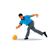 Bowling vector sign