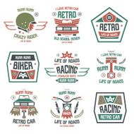 Racing badges for t-shirt N6
