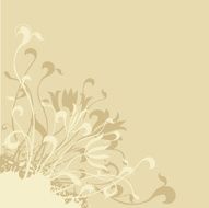 Grunge floral background N53