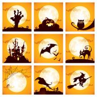 Collection of Halloween elements N4