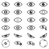 Eye designs over white background vector illustrations EPS10
