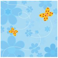 Flowers and butterflies - vector N3