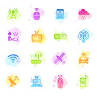 Stains Icons - Wireless Technology