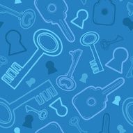 Keys seamless pattern N3