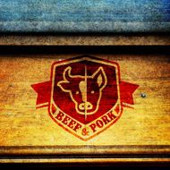 Labels of butcher shop N58