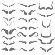set of horns