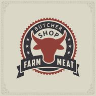 Labels of butcher shop N60