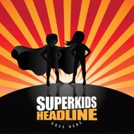 Super kids burst background N2