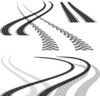 tire track curve