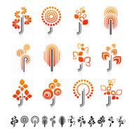 Set of tree icons N2