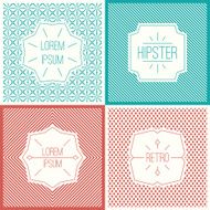 Labels and cards design elements