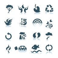Gray ecology icons