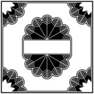 Art deco design elements collection border
