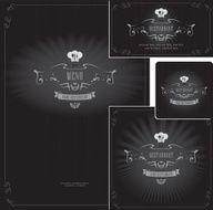 Retro menu set