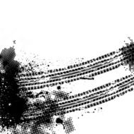 Black tire track N3