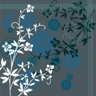 flower blue background
