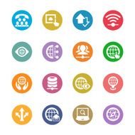 Global Communication Concept Icon Set