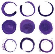 Circular Purple Brush Stroke N2