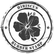hibiscus rubber stamp