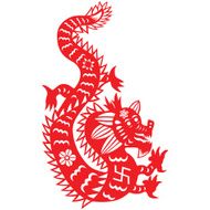 Paper cut dragon N5