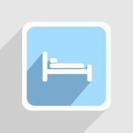 Vector blue icon on gray background Eps10 N49