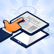 News coming out from a tablet