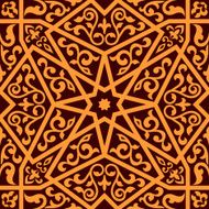 Arabian seamless pattern with a central star N2