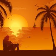 Summer Sunset with Couple N2